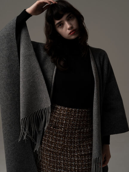 セール】ストール・マフラー(グレー/灰色系)｜レディースファッション