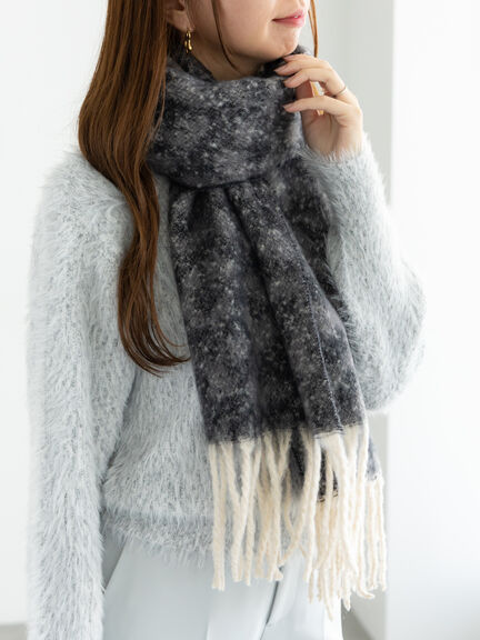 レオパードマフラー（オフホワイト/チャコールグレー/ベージュ）｜Te chichi（テチチ）通販