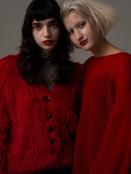 【R by Te chichi】シアールーズニット《2025winter catalog item》（レッド）｜Te chichi（テチチ）通販