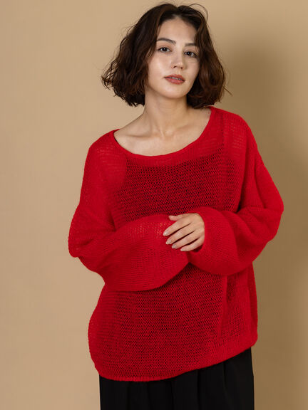 【R by Te chichi】シアールーズニット《2025winter catalog item》（レッド）｜Te chichi（テチチ）通販