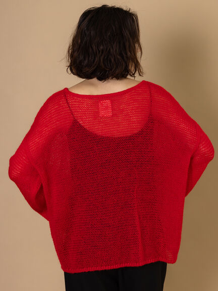 【R by Te chichi】シアールーズニット《2025winter catalog item》（レッド）｜Te chichi（テチチ）通販