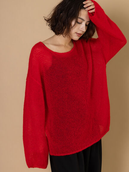 【R by Te chichi】シアールーズニット《2025winter catalog item》（レッド）｜Te chichi（テチチ）通販