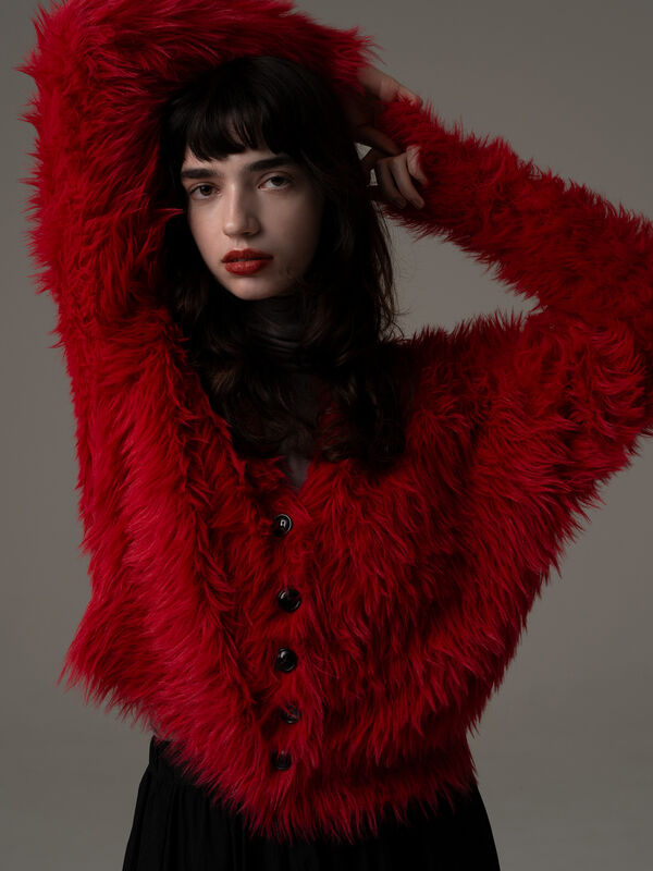 R by Te chichi】シャギーカーディガン《2025winter catalog item