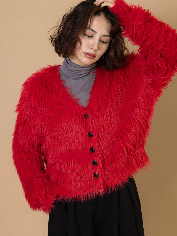 R by Te chichi】シャギーカーディガン《2025winter catalog item