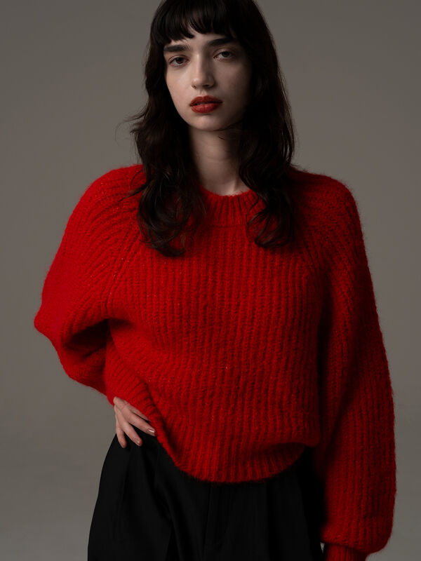 R by Te chichi】畦編みショートニット《2025winter catalog item