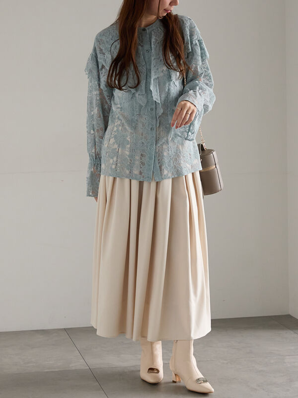 完売 新品タグ付 ココディール ウェーブフラッフィーフレアスカート オフホワイト ウェーブフラッフィーフレアスカート｜PETAL ONLINE（ペタルオンライン）