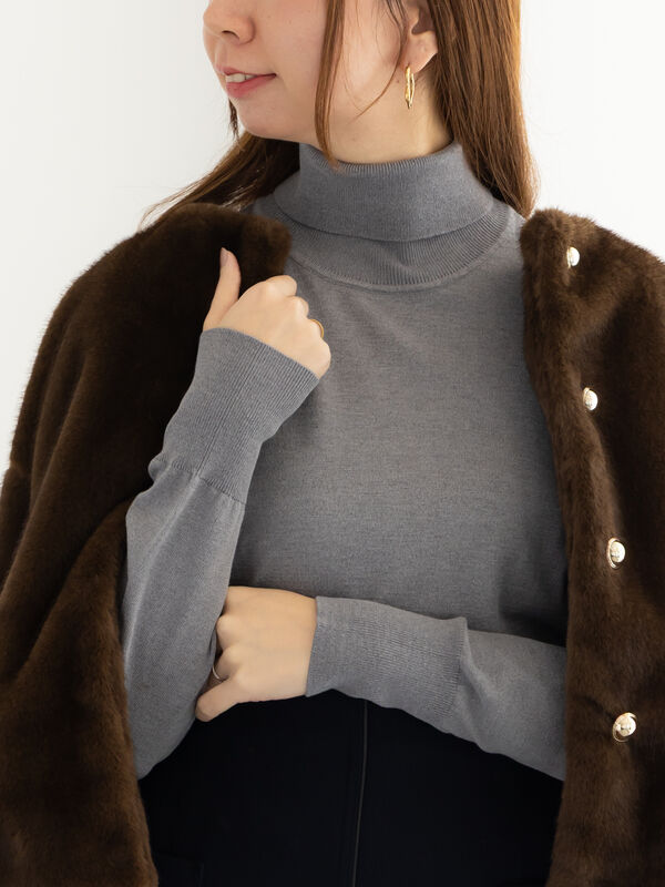 セール】 【宮本茉由着用】タートルネックプルオーバー《2025winter