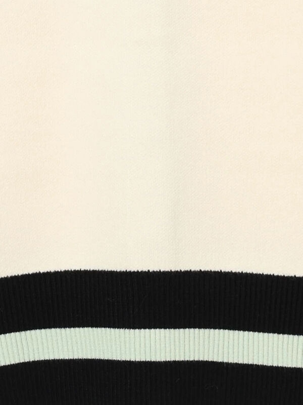 バイカラークラシカルカーディガン（オフホワイト/ブラック/ブラウン