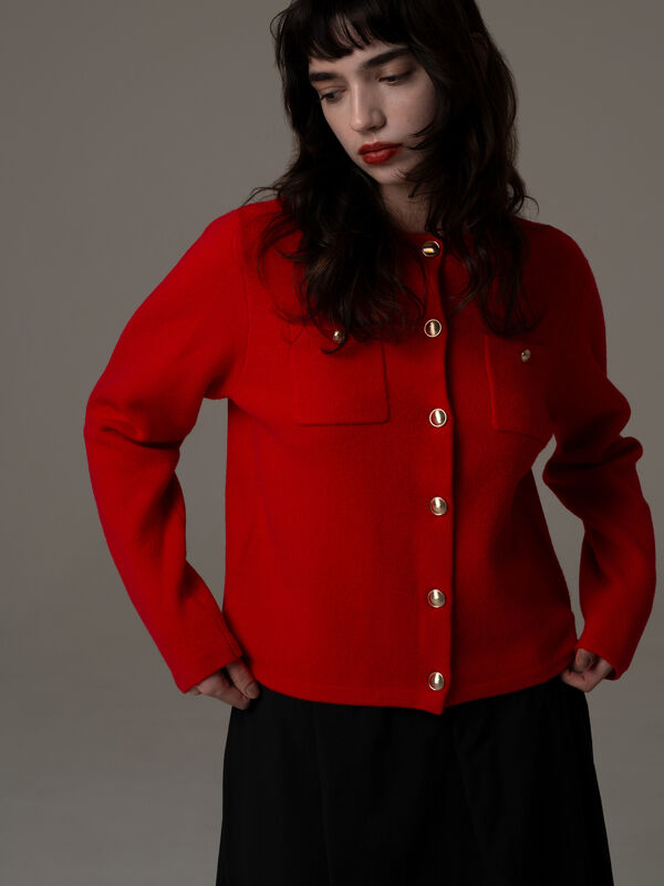 R by Te chichi】ポケット付きミラノリブカーディガン《2025winter