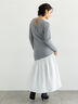 【宮本茉由着用】リブニットドッキングアシメワンピース（グレー）｜Te chichi（テチチ）通販