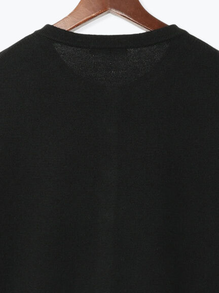 メタルスクエア釦クルーネックカーディガン（オフホワイト/シルバー/ブラック/ピンク/ゴールド）｜Te chichi（テチチ）通販