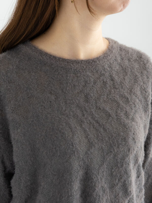 セール】 起毛レースニットプルオーバー（セットアップ可