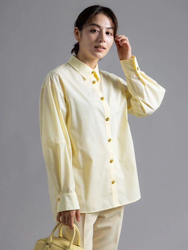 セール】 【Atelier Bonheur】アクセサリーチャームボタンシャツ