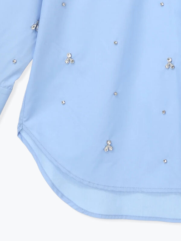 セール】 ビジューデザインシャツ《2025winter catalog item》（オフ