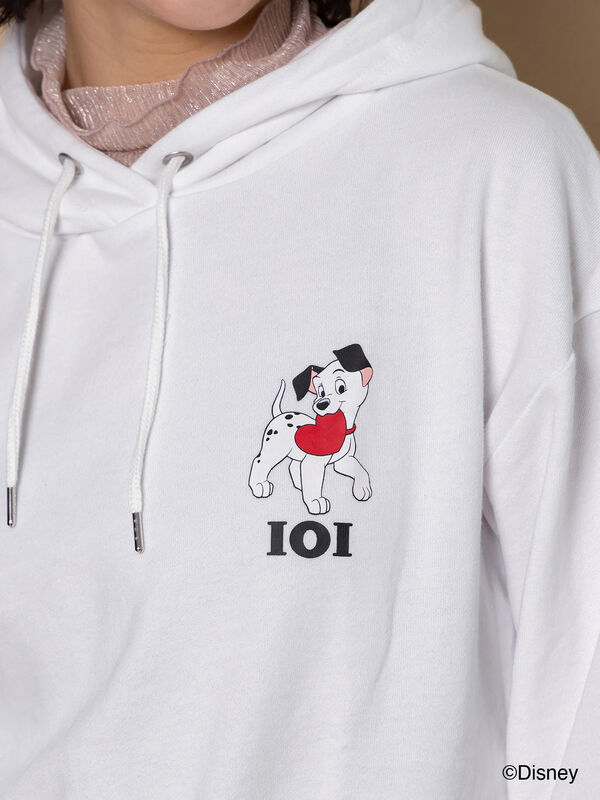 セール】 【Disney】101/プルオーバーパーカー（オフホワイト/ネイビー