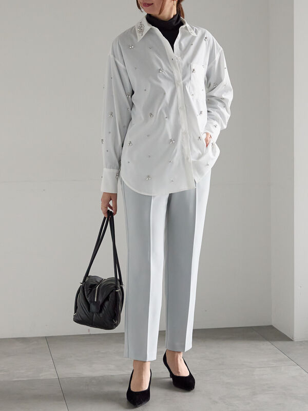 セール】 【宮本茉由着用】ダブルクロスペンシルパンツ《2025winter