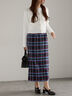 チェックナロースカート（ブラック/キャメル）｜Te chichi（テチチ）通販