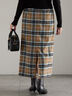 チェックナロースカート（ブラック/キャメル）｜Te chichi（テチチ）通販