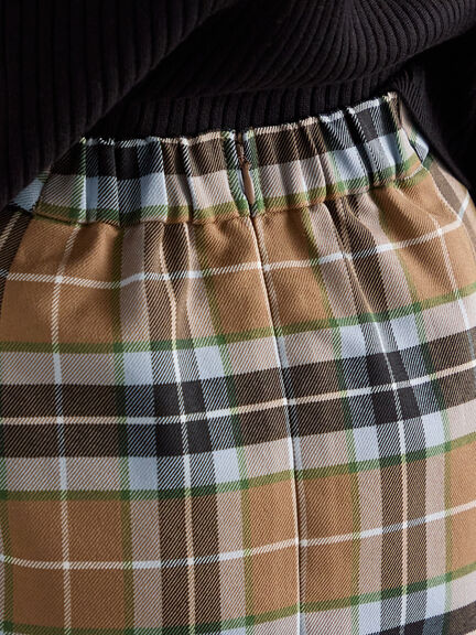 チェックナロースカート（ブラック/キャメル）｜Te chichi（テチチ）通販