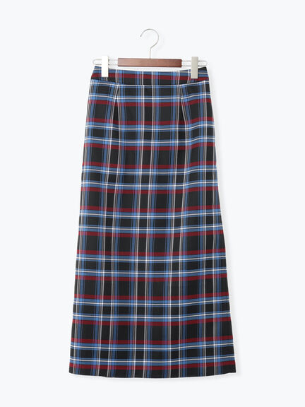 チェックナロースカート（ブラック/キャメル）｜Te chichi（テチチ）通販