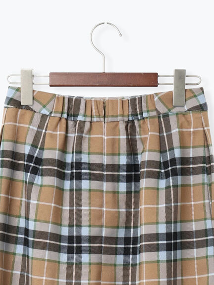 チェックナロースカート（ブラック/キャメル）｜Te chichi（テチチ）通販