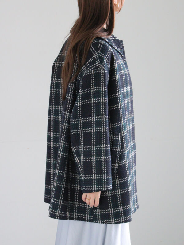 セール】 ロービングチェックミドルコート《2025winter catalog item