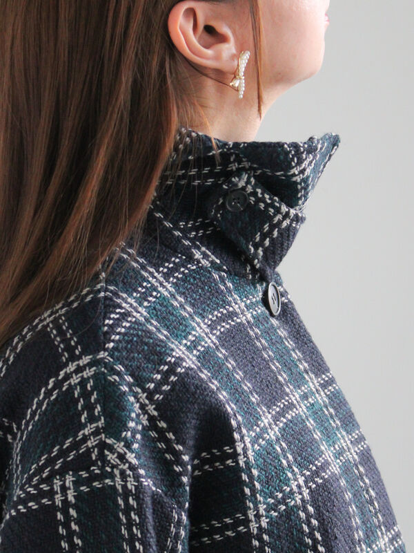 セール】 ロービングチェックミドルコート《2025winter catalog item