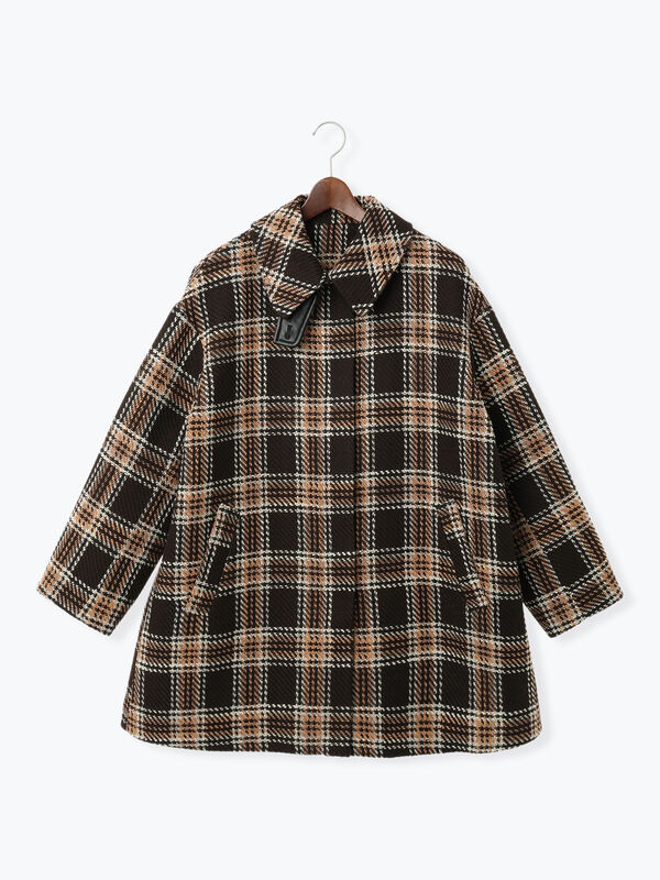 セール】 ロービングチェックミドルコート《2025winter catalog item