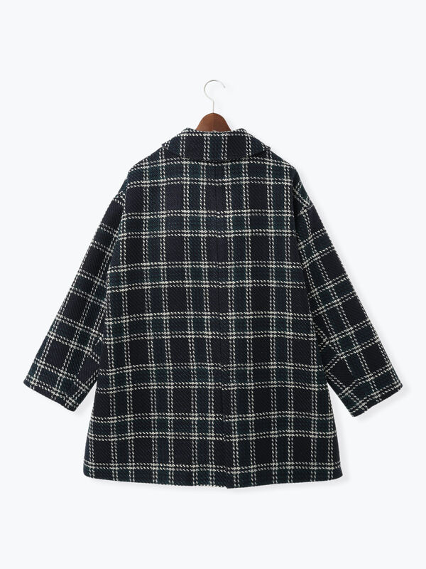 セール】 ロービングチェックミドルコート《2025winter catalog item