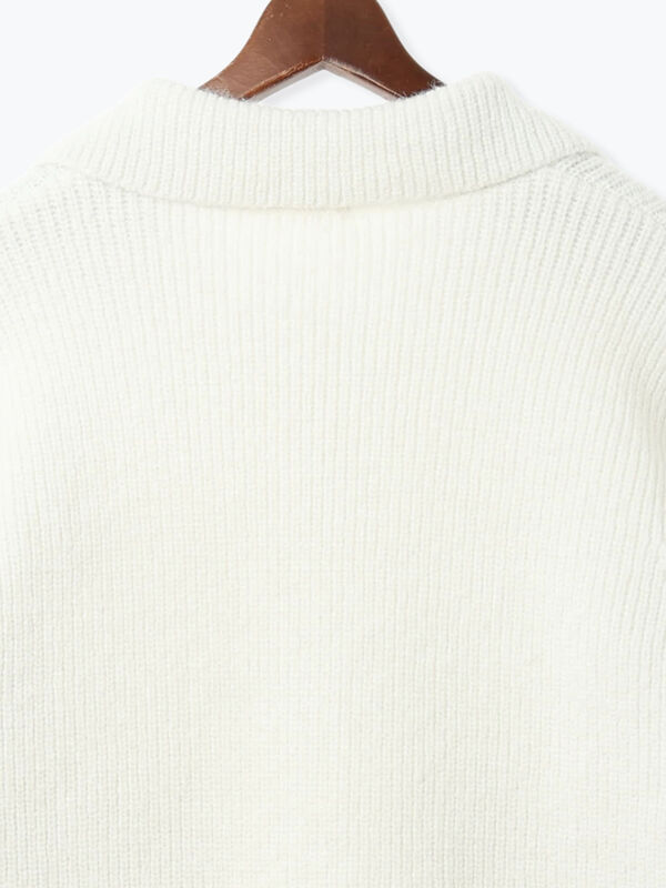 セール】 フラットカラーメタル釦ニットジャケット《2025winter