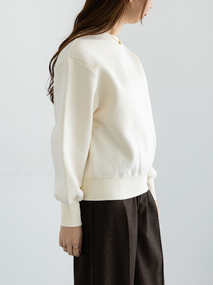 ワンポイント刺繍裏起毛プルオーバー（オフホワイト/ピンク/サックスブルー）｜Te chichi（テチチ）通販