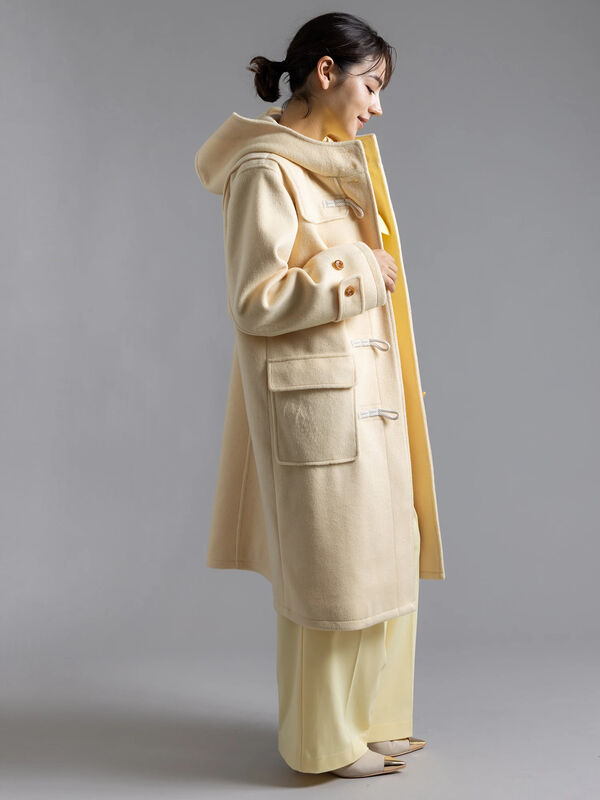 ピヌエ　ダッフルコート 中古・古着通販】PINUE (ピヌエ) ロングダッフルコート グリーン