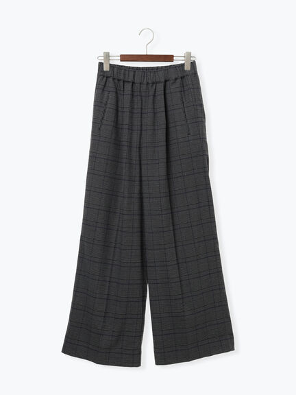 【宮本茉由着用】グレンチェックスラックス（チャコールグレー/ブラック）｜Te chichi（テチチ）通販
