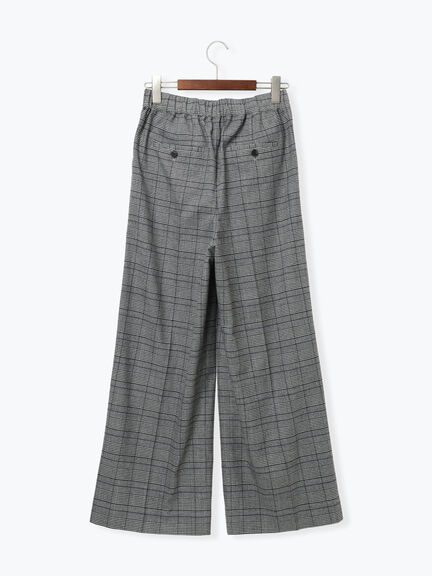 【宮本茉由着用】グレンチェックスラックス（チャコールグレー/ブラック）｜Te chichi（テチチ）通販