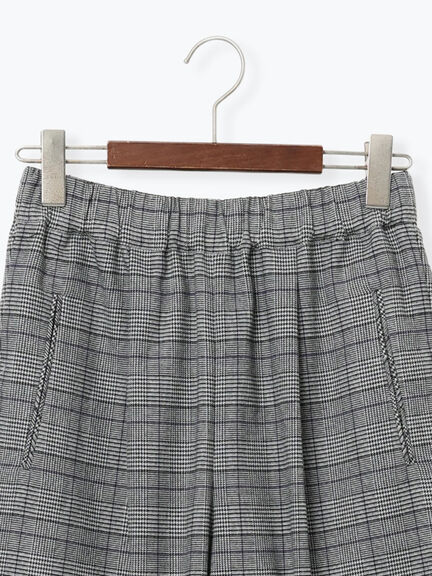 【宮本茉由着用】グレンチェックスラックス（チャコールグレー/ブラック）｜Te chichi（テチチ）通販