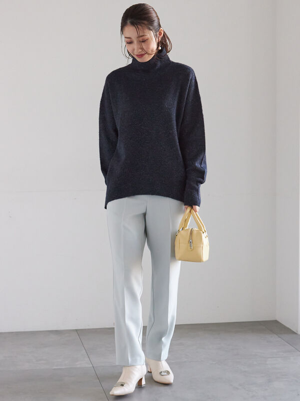 セール】 【宮本茉由着用】MIXラメニット（オフホワイト/ブラック