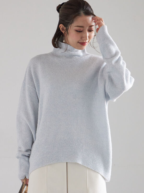 セール】 【宮本茉由着用】MIXラメニット（オフホワイト/ブラック