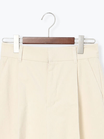 【宮本茉由着用】コーデュロイワイドパンツ（オフホワイト/チャコールグレー/ブラック）｜Te chichi（テチチ）通販