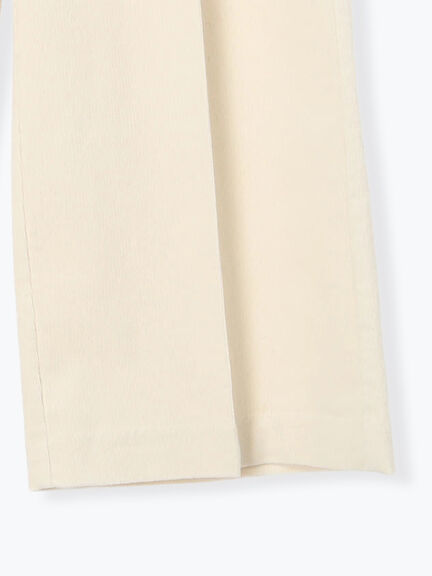 【宮本茉由着用】コーデュロイワイドパンツ（オフホワイト/チャコールグレー/ブラック）｜Te chichi（テチチ）通販