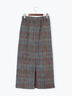 シャギーチェックスカート（グレー/ネイビー）｜Te chichi（テチチ）通販