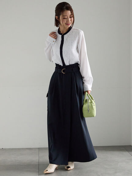 カーゴフレアスカート（チャコールグレー/カーキ/ネイビー）｜Te chichi（テチチ）通販