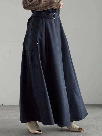 カーゴフレアスカート（チャコールグレー/カーキ/ネイビー）｜Te chichi（テチチ）通販