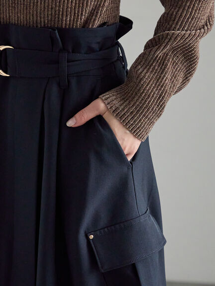 カーゴフレアスカート（チャコールグレー/カーキ/ネイビー）｜Te chichi（テチチ）通販