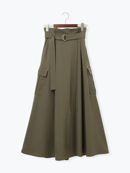 カーゴフレアスカート（チャコールグレー/カーキ/ネイビー）｜Te chichi（テチチ）通販