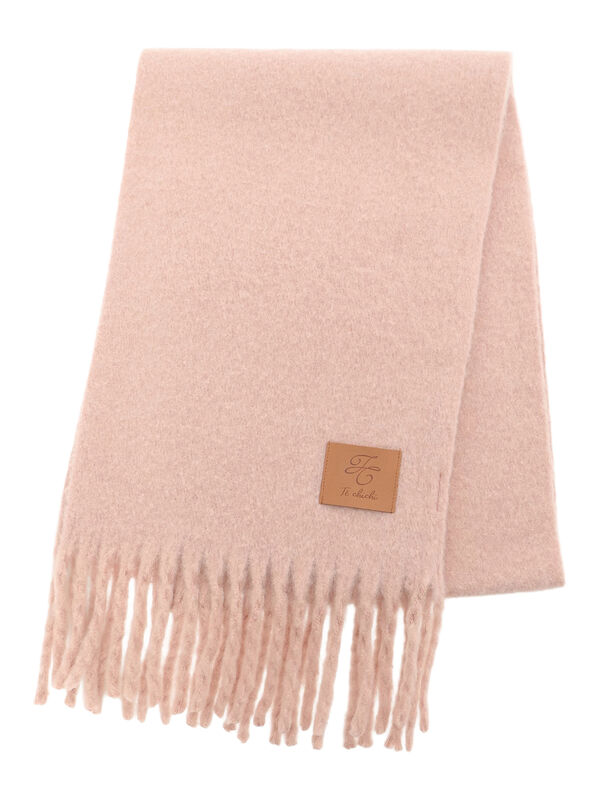 セール】 フリンジカラーマフラー（グレー/ピンク/ベージュ/サックス