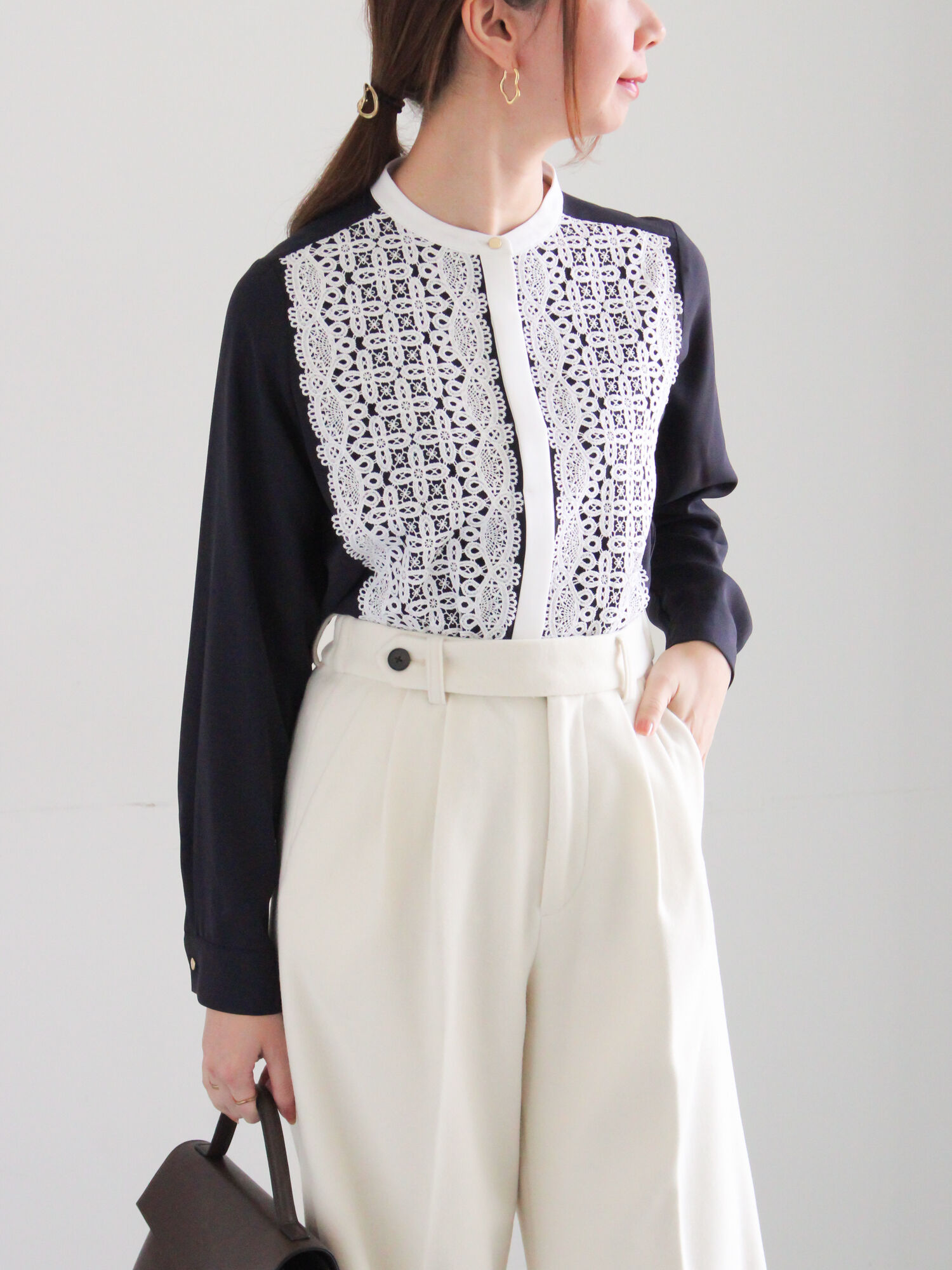 【Katie】チビネコ　レースブラウス　完売商品 Katie】チビネコ レースブラウス 完売商品 Katie】チビネコ レース