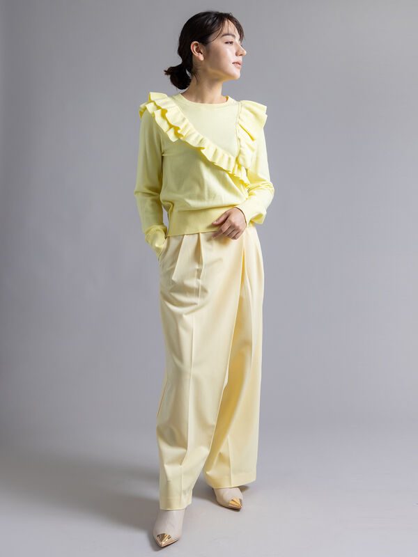 セール】 【Atelier Bonheur】アシメタックワイドパンツ《2025winter