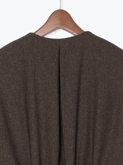 ツイーディーダブルコンビネゾン（チャコールグレー/ブラウン）｜Te chichi（テチチ）通販