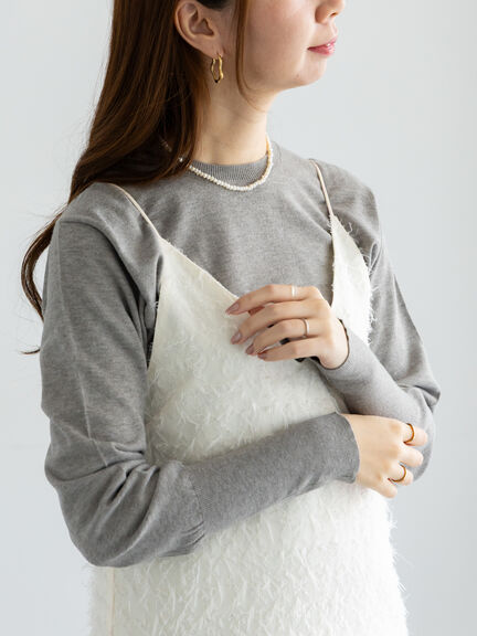 カットジャガードキャミワンピース（オフホワイト/ブラック）｜Te chichi（テチチ）通販