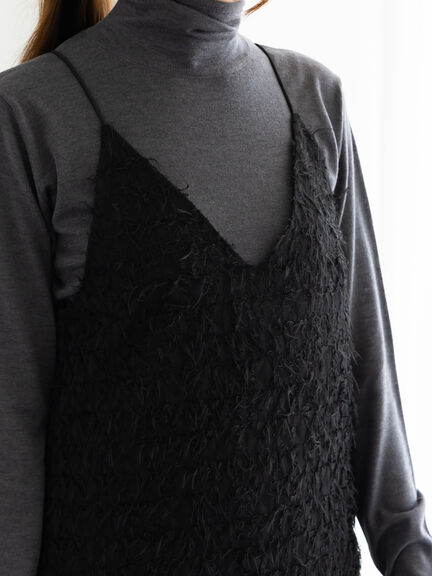 カットジャガードキャミワンピース（オフホワイト/ブラック）｜Te chichi（テチチ）通販